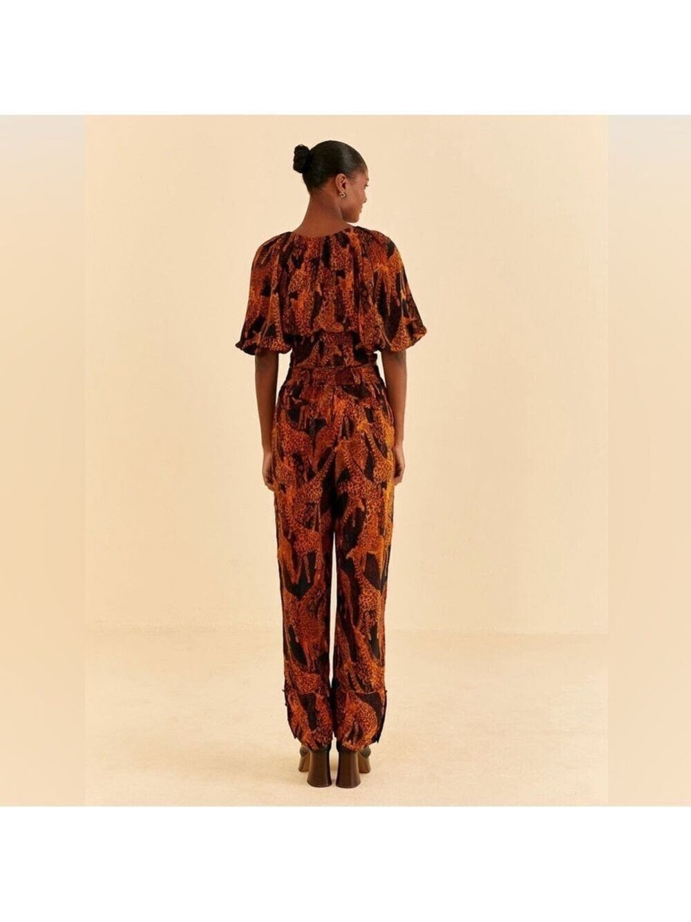 Farm Rio Black Giraffes Pants - Picture 9 of 11